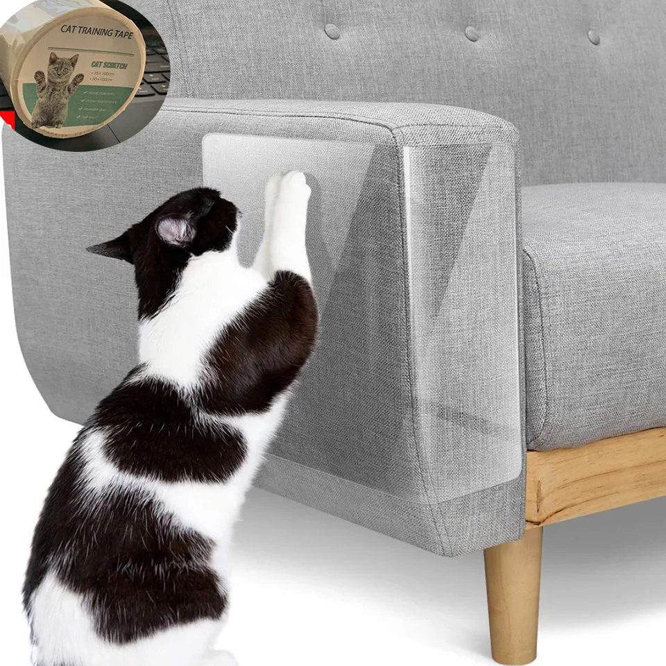 

Furniture Guard Cat Scratch Protector Anti-Scratch Tape Roll Cats Scratch Sofa Prevention Clear Sticker Practical Pet Products