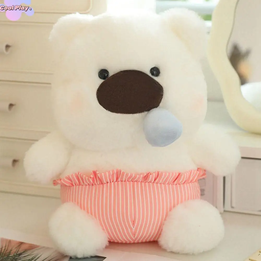 Fluffy Stretchable Snot Bear Plush Toy Cartoon Sleeping Pants Plush Bear Doll Cute Soft Stuffed Animal Pillow Children's Gift