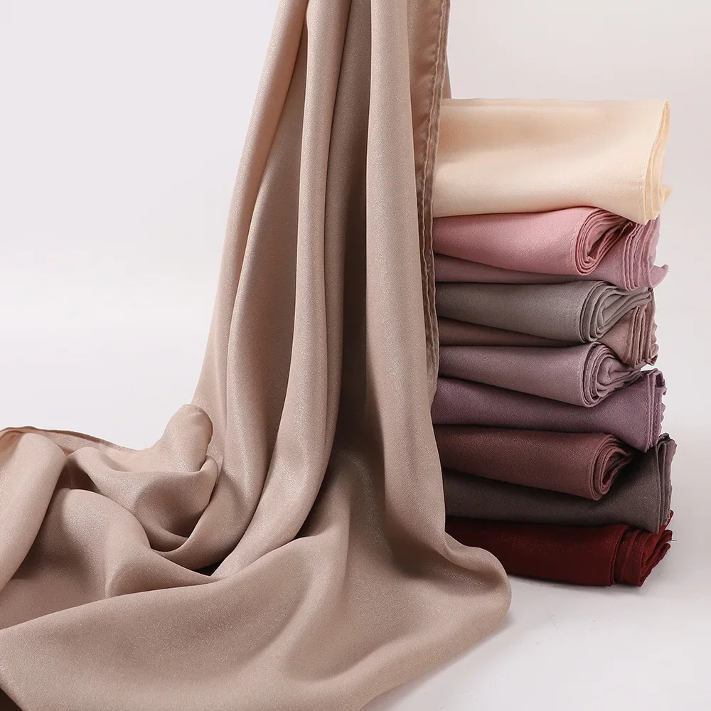 

Мягкий однотонный шарф, шаль, женский мусульманский хиджаб, длинный платок, шарфы, элегантная женская однотонная большая шаль, аксессуары 175*70