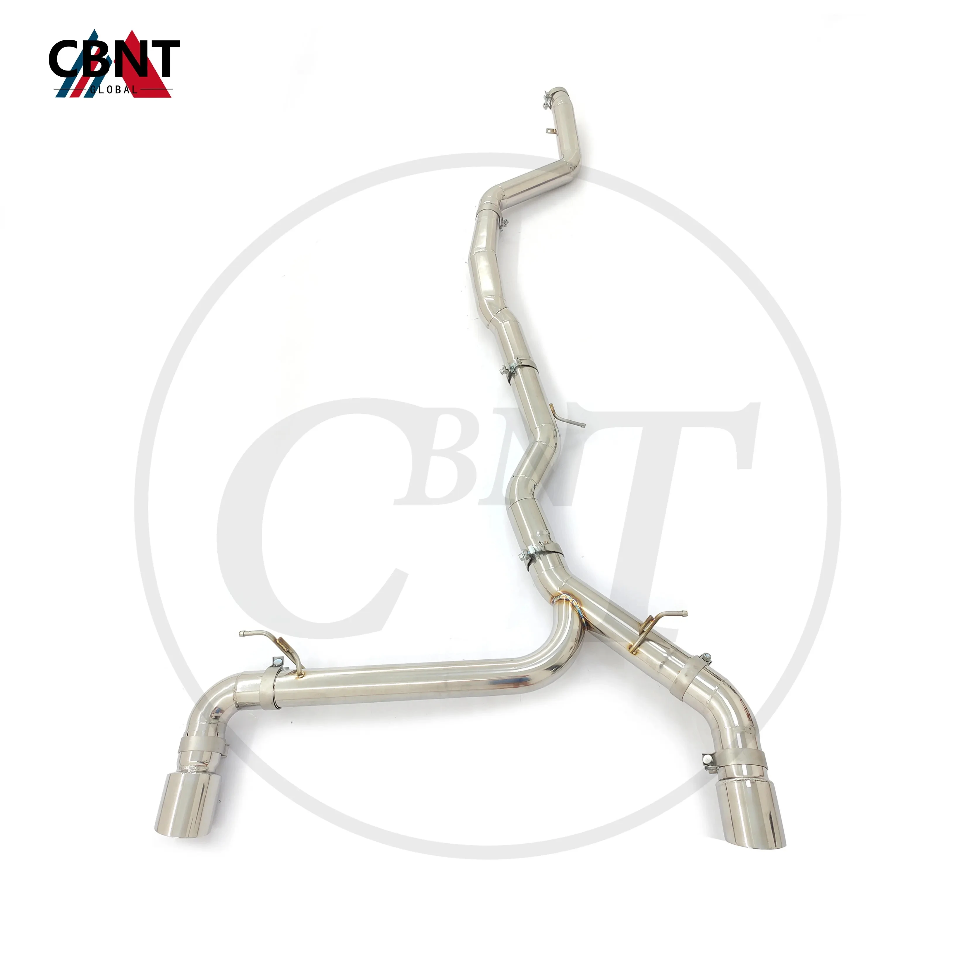 CBNT Exhaust Pipe for Toyota Supra B58 3.0T Performance Catback without Valve Muffler SS304 Exhaust System Straight Pipe