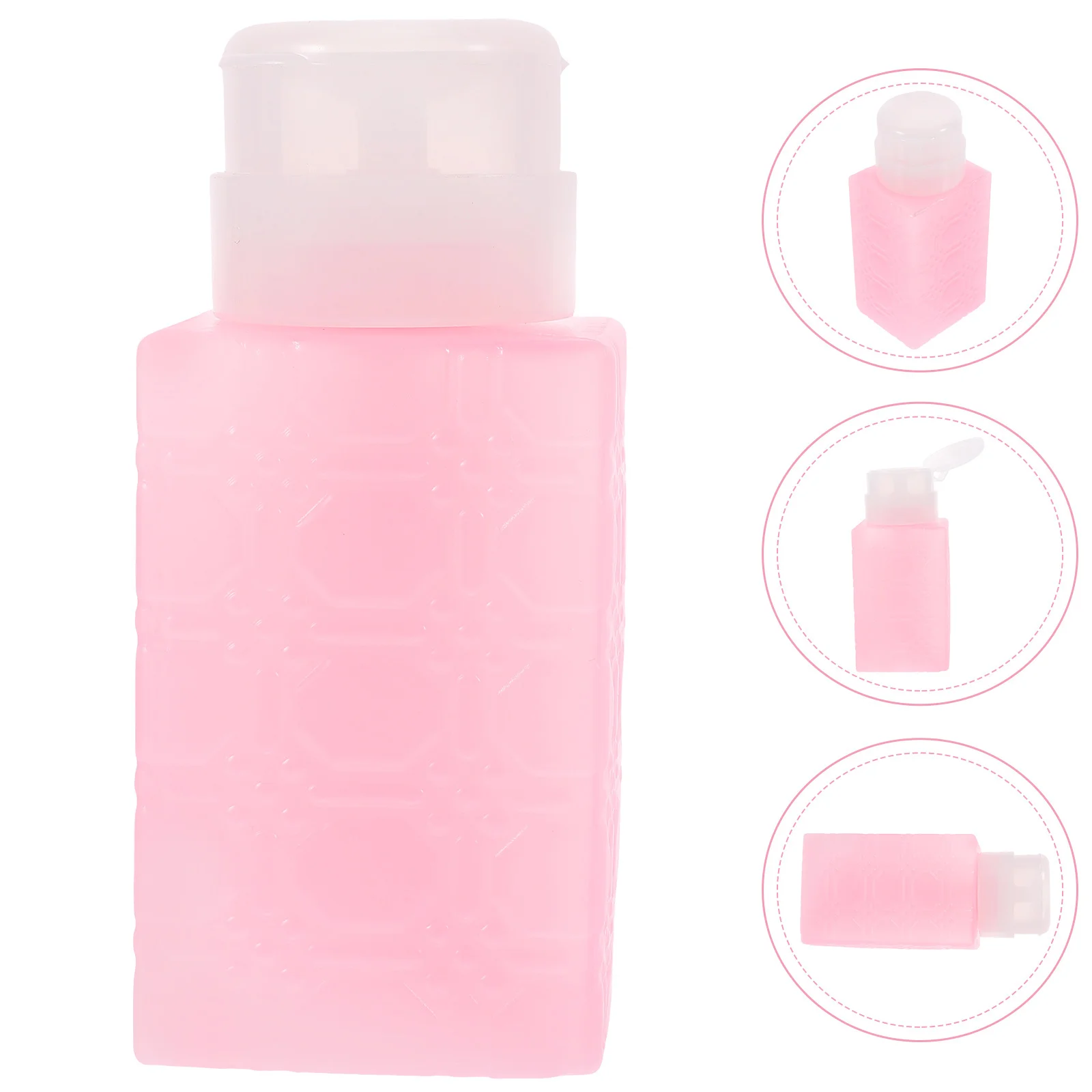 Distributeur de démaquillant, bouteille à pompe en plastique, grande capacité, Portable, voyage, dissolvant de vernis à ongles, conteneur anti-fuite