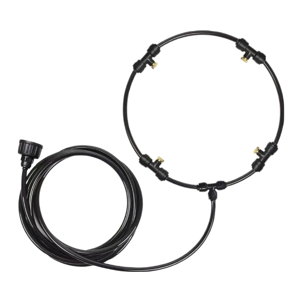 

16 Inch Portable Spray Sprinkler Mist Kit Mist Fan Nozzles Kit Fan Sprayer Mist Fan Ring Outdoor Garden Patio Nebulizer