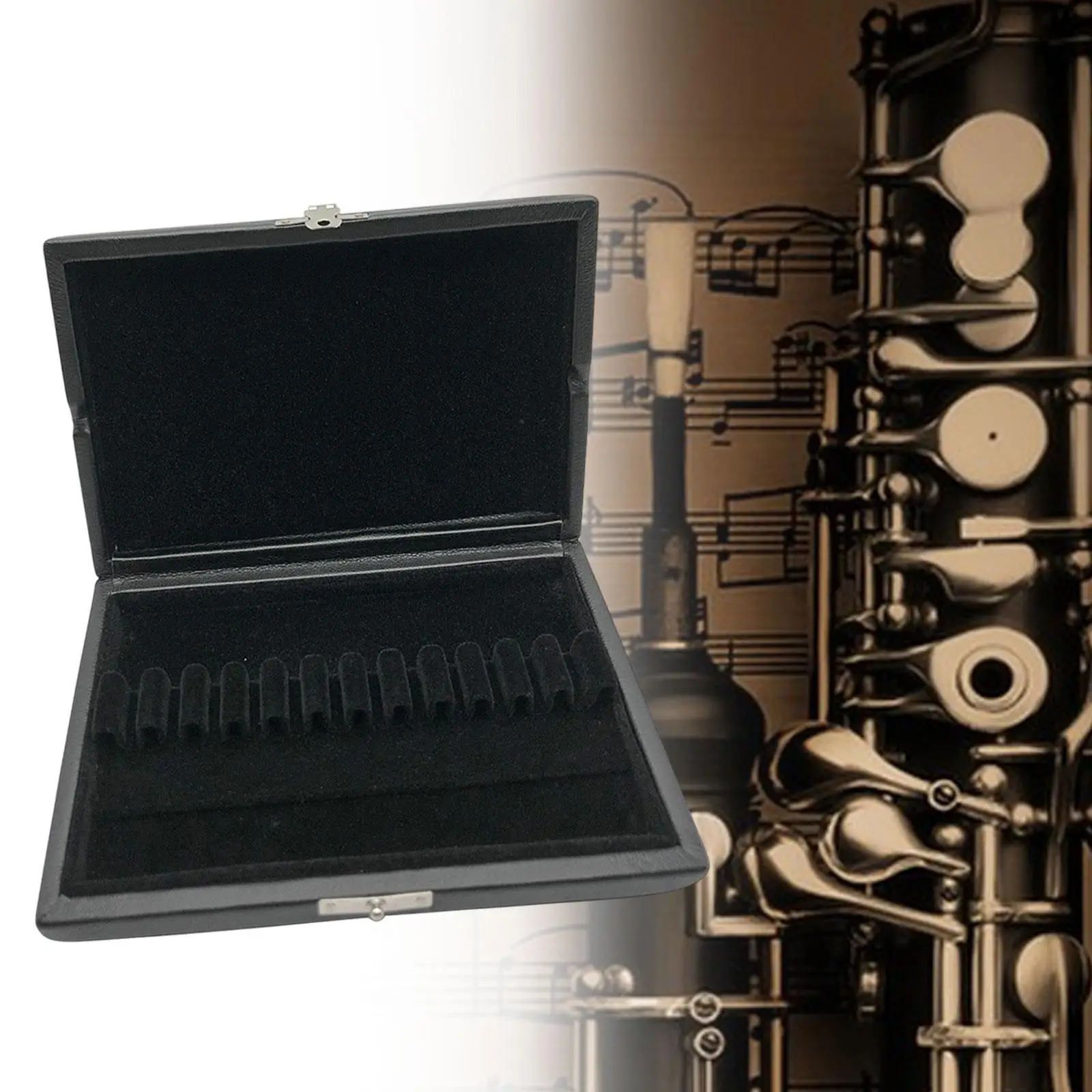 Oboe Reeds Box Oboe Reeds Container 12 Slot Portable Double Layer Reeds Case Oboe Reeds Storage Case for Travel Concert Home