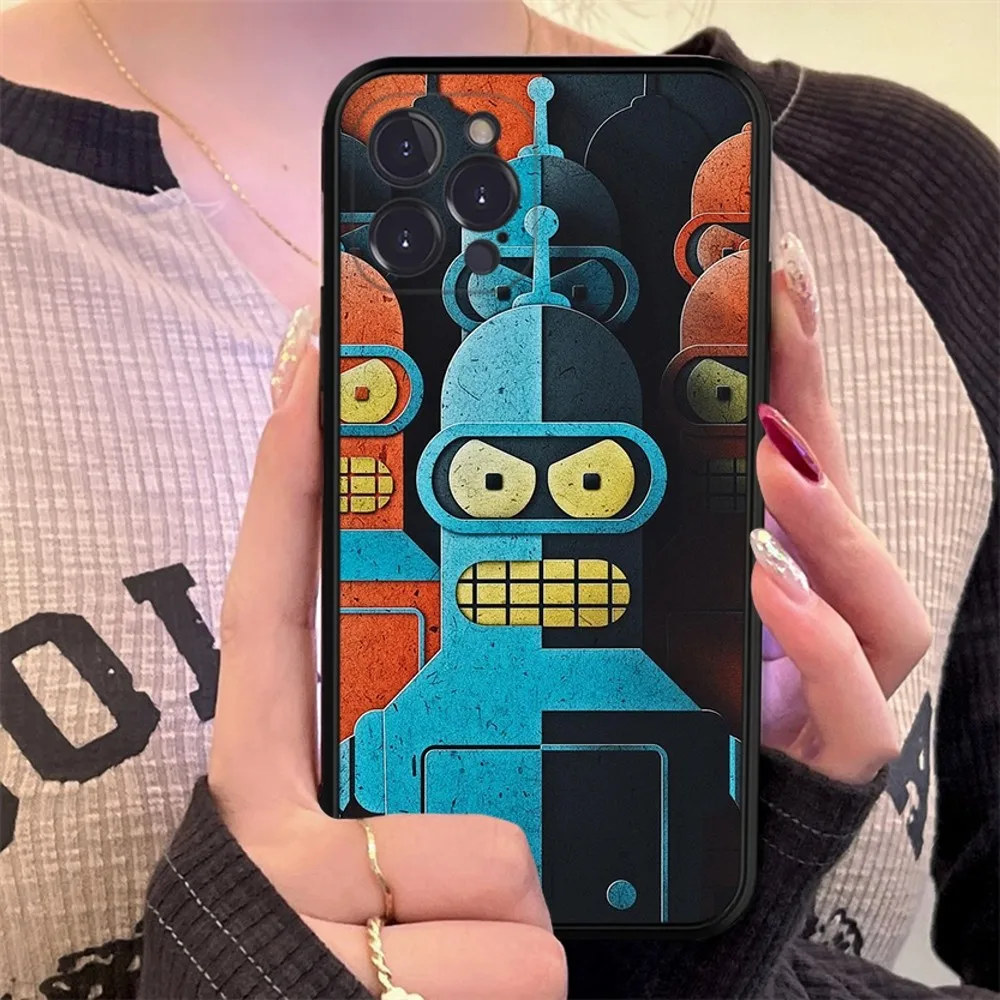 Funny Futuramas Robot Bender Phone Case Silicone Soft for iphone 15 14 13 12 11 Pro Mini XS MAX 8 7 6 Plus X XS XR Cover