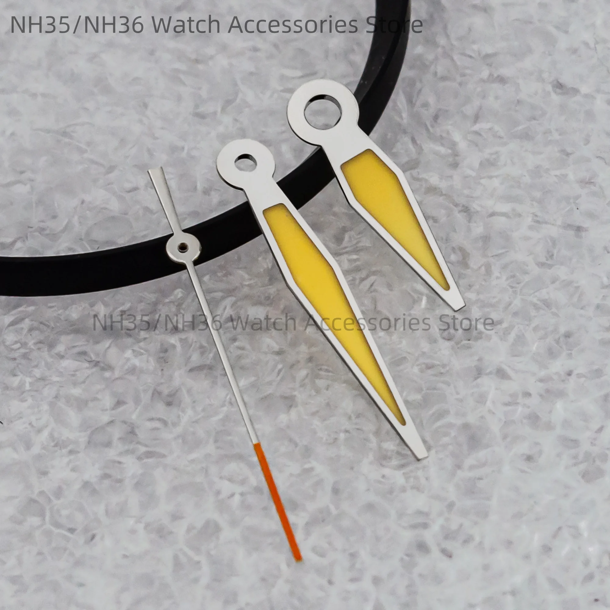 Modified Watch Hands Green Luminous Pointers Watch Needles fit NH35 NH36 Movement  for Mark XX Watch Replacements Parts