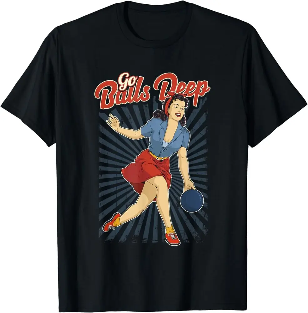 Retro Womens Ten Pin Bowling Premium T-Shirt Unisex T-shirts Cotton Luxury Brand Vintage Oversized