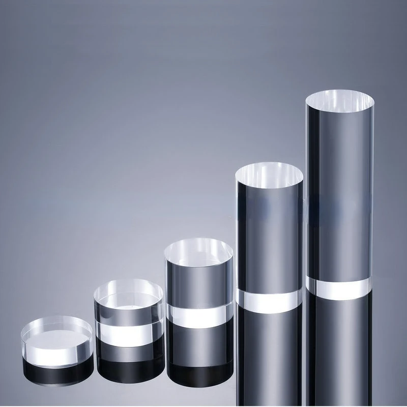 Acryl Transparent Zylindrischen Runde Stange Schmuck Basis Transparent Kleine Ornamente Fotografie Hintergrund Requisiten Schießen