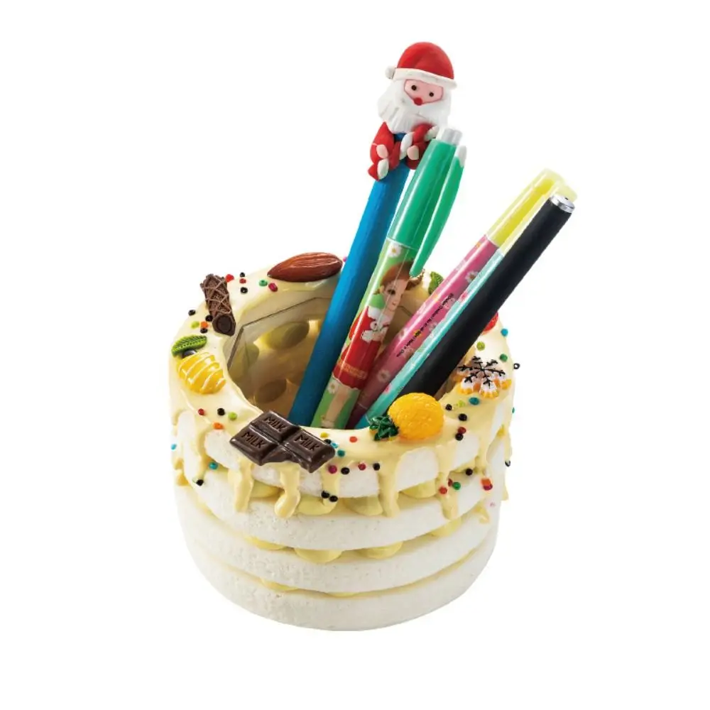 Creme Kleber Stift halter Set DIY Zubehör Stift halter Zubehör Geschenk box für Mädchen