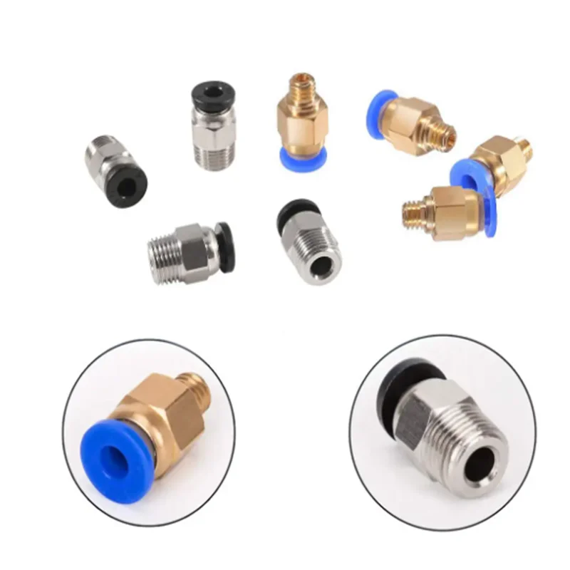 10PCS PC4-M6 M10 Pneumatic Connector Fitting for Creality Ender 3/3 Pro/3 V2 Ender 5/5 Pro/5 Plus CR-10/10S 3D Printer Parts