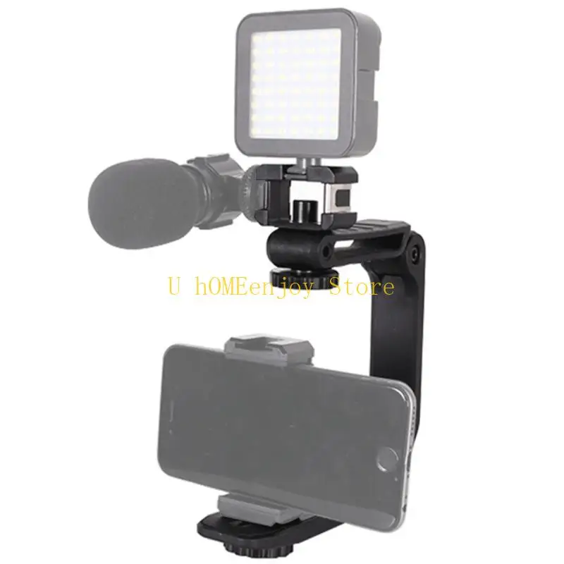 B0KF Handheld U Shaped Stabilizer Phone Bracket Video Stabilizer for Phone Video Rig