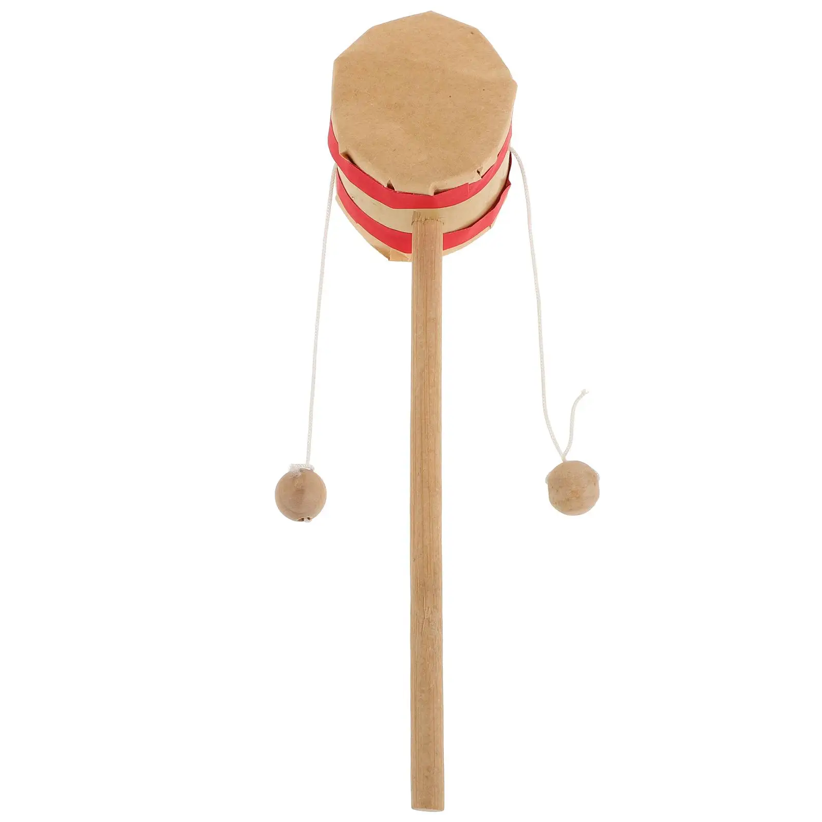 s Bamboo Musical Toys Baby Wooden H Shake Montessori Wooden Chinese Drum Drum Instruments Spinning