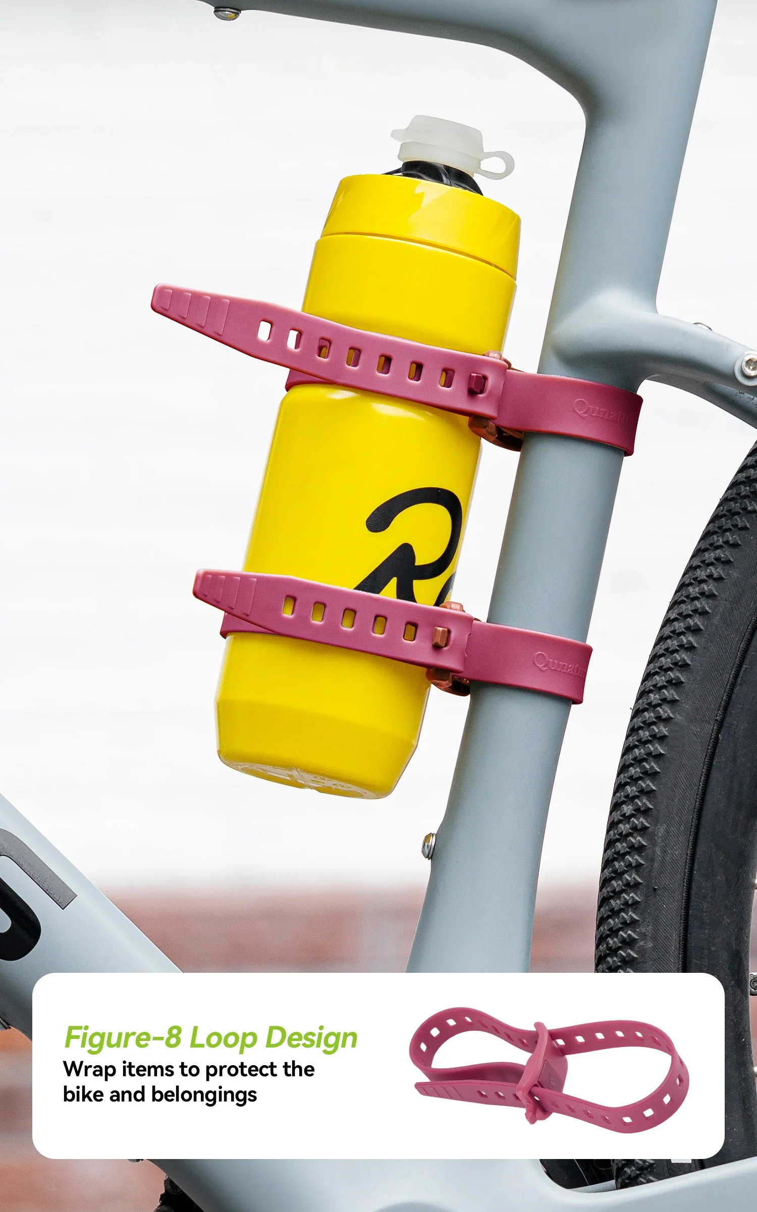 Verstellbarer, einziehbarer Gurt aus TPU, langlebiger Fahrrad-Gepäckgurt, für Outdoor-Reisen, Picknick, Wandern, robuste Gurte – Detail 6