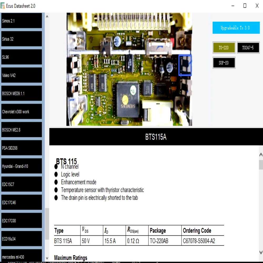 

ECUs Datasheet 2.0 Программное обеспечение для настройки чипов ECU DataSheet2.0 Руководство по ремонту работает для ml430 EDC PSA N300 sl90 simos MPFI sl96