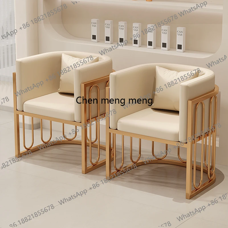 

Light luxury sofa chair leisure high-end apartment beauty salon single back chair negotiation reception Furniture Home