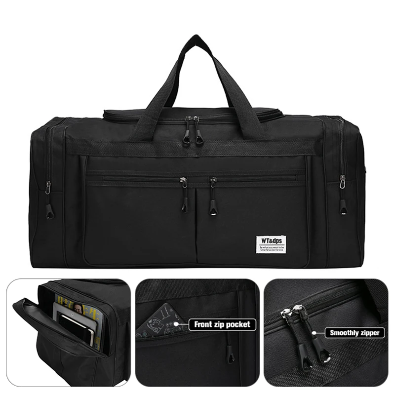 Imagem -02 - Duffel Grande Dobrável para Homens e Mulheres Bolsas de Ginástica Bagagem de Viagem Bolsa Esportiva Bolsa Multifunções Weekender 70l 70cm Xa831f