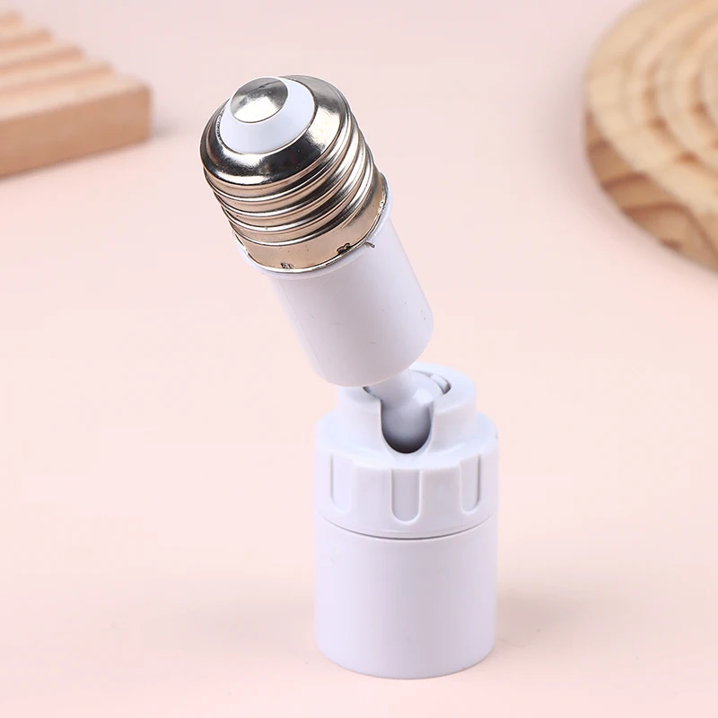 【Universal E27 To E27 LED Light Bulb Socket Extender Adapter 360° Rotatable Light Fixture E27 Adjustable Light Bulb Base】