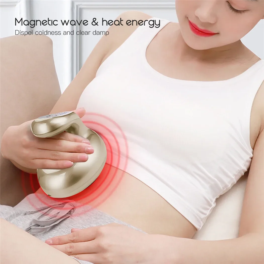 Electric Guasha Massager with Hot Compress and Negative Magnetic Wave Cupping Body Massager