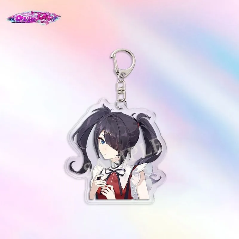 Anime KeyChain Women NEEDY GIRL OVERDOSE Key Chain for Men Rain Ame Key Ring Ame-chan Acrylic Pendant Cosplay Girls Gift Jewelry