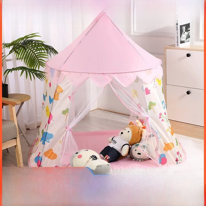Comoda tenda portatile per bambini Casa da gioco per interni ed esterni per ragazzi e ragazze Facile installazione Casa da gioco per bambini Giocattolo in metallo