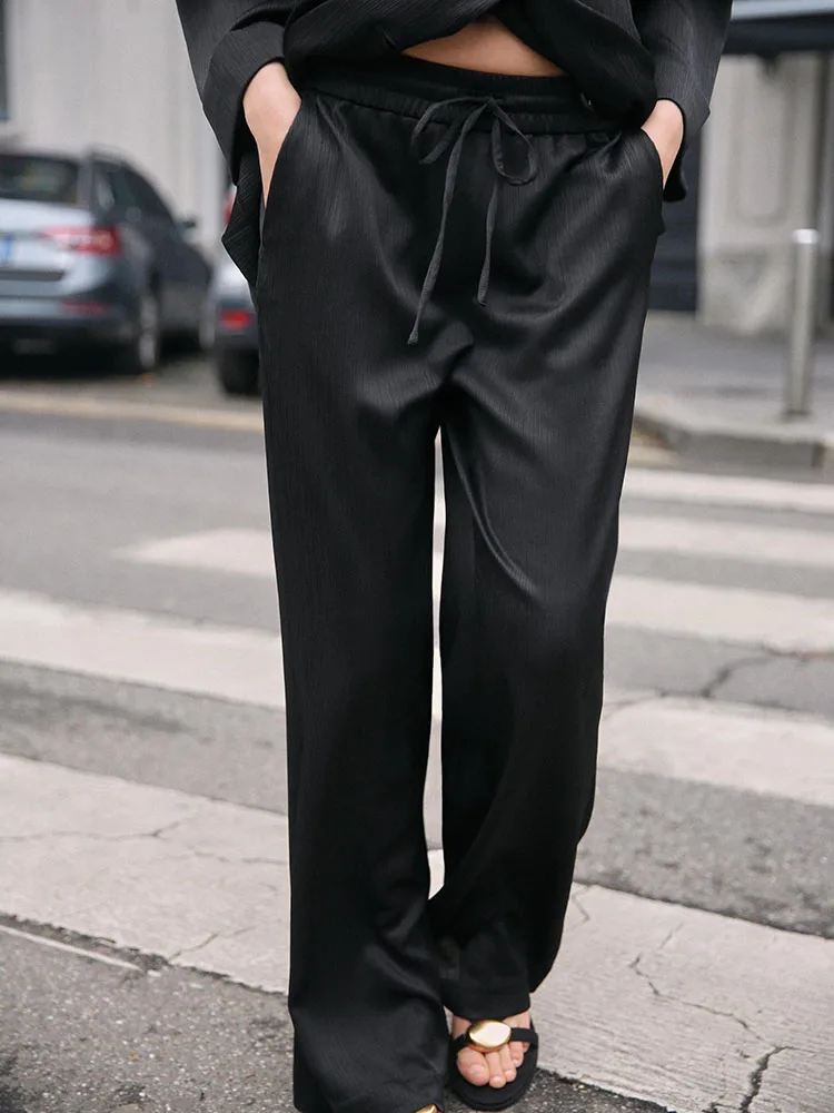 

Spring New Arrival Women's Suit Jaet High Waist Pants Long Sve Faionable Two-Piece Set ZA2025 Ele Corporate Wear