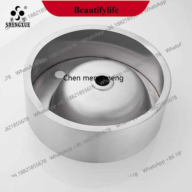 

E153 304 stainless steel countertop basin creative bathroom hand wash basin balcony laundry household basin