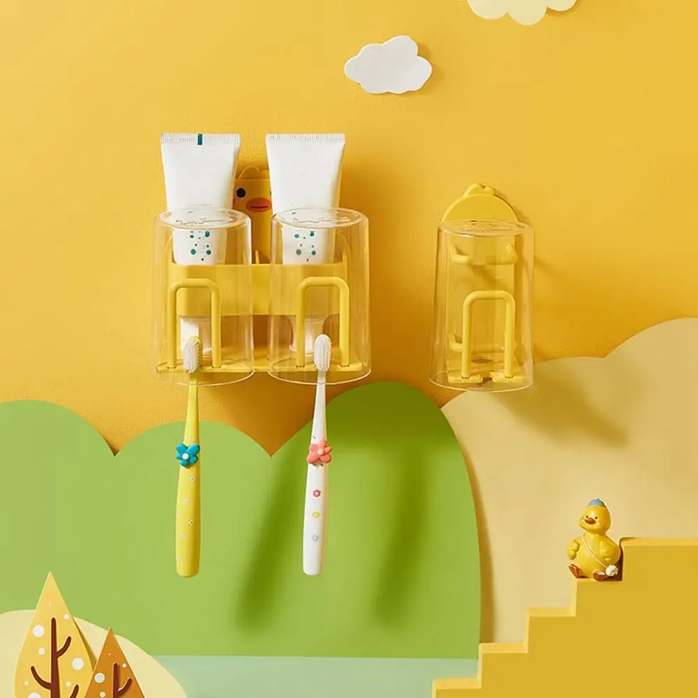 Kunststoff Ente Zahnbürste Halter Wand Gelb Elektrische Zahnbürste Basis Hohl Zahnpasta Zahnbürste Lagerung Rack Badezimmer