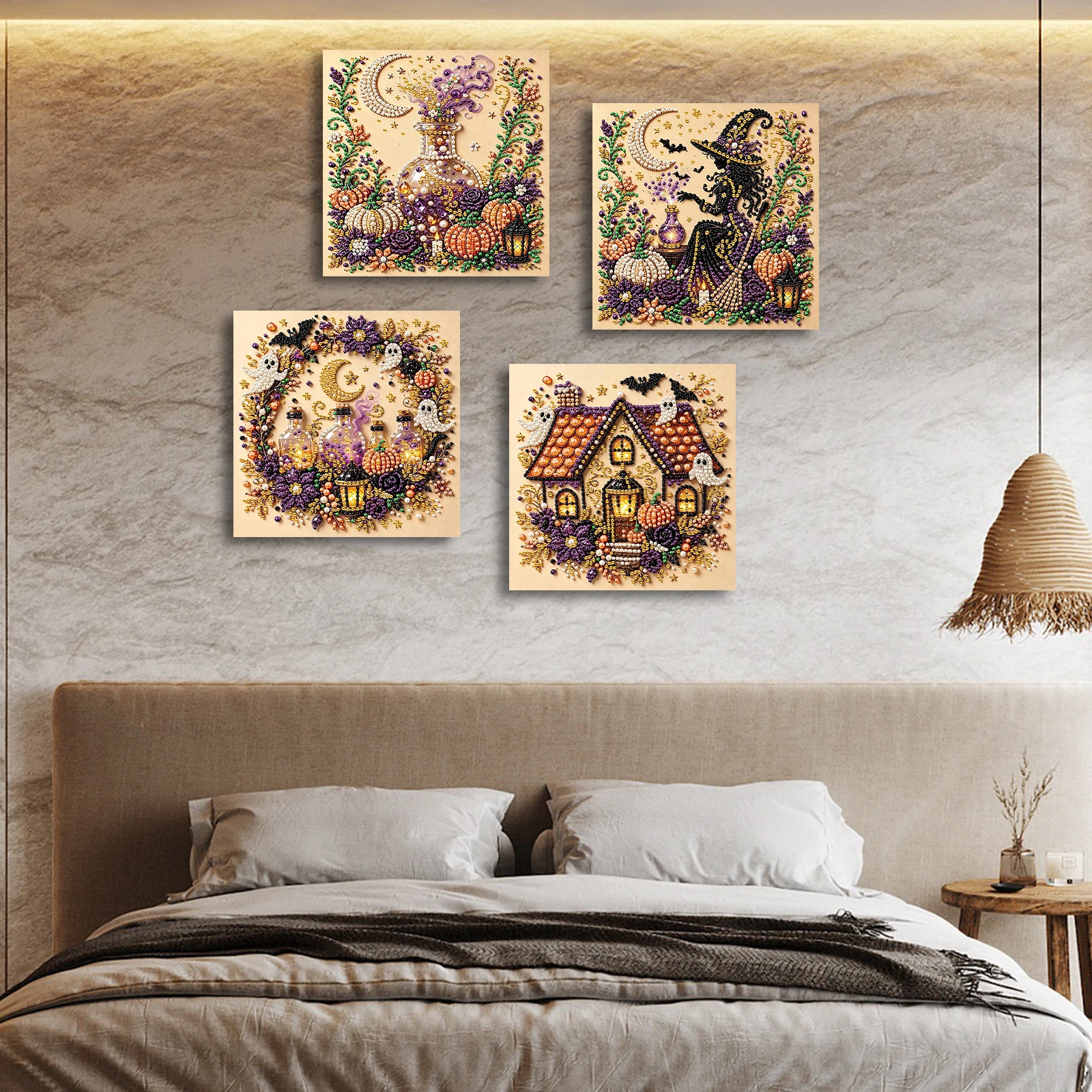 20x20cm Halloween DIY Parel Sc - Art Craft Halloween recensie en prijs