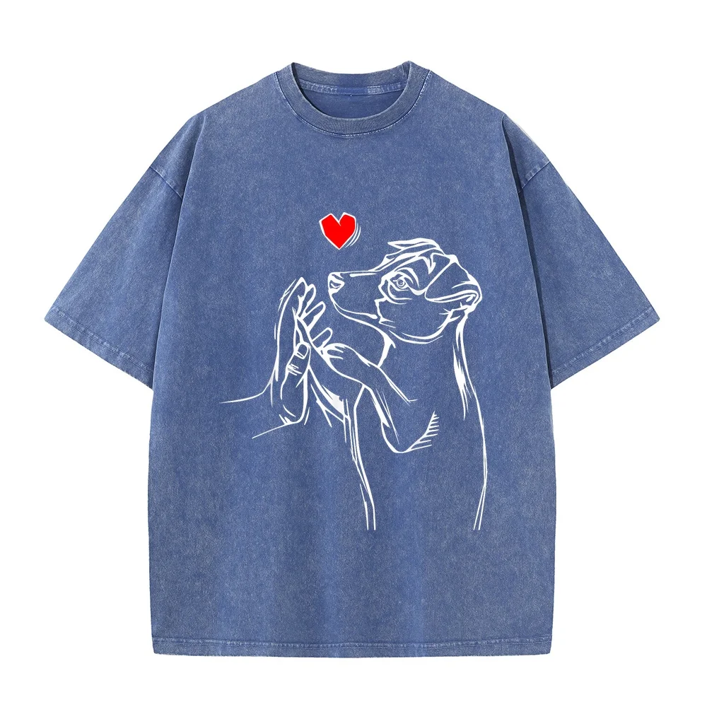 Jack Russell Terrier Love Wifey Dog Gift Idea T-Shirt Футболки Men's Clothing Daily Men Street Wear Women Pet Owner Casual Tee