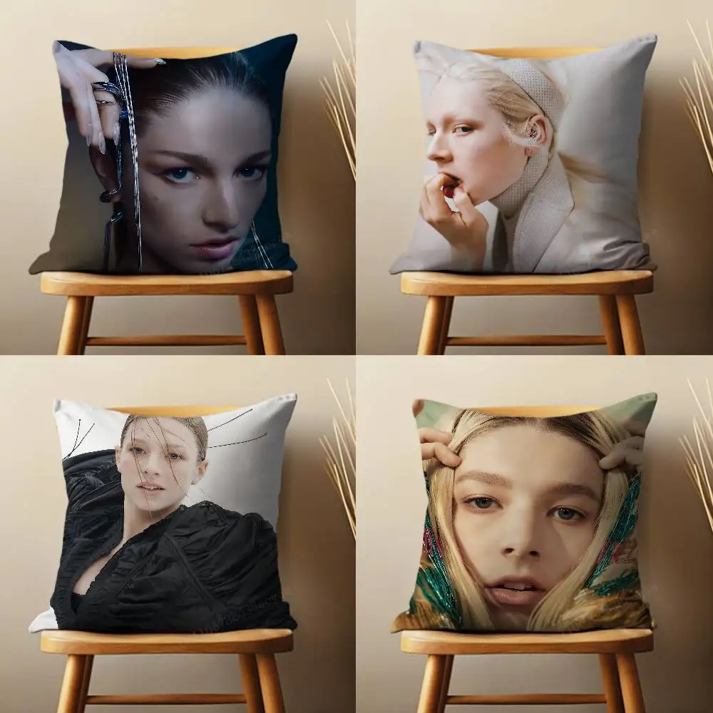 

Actor H-Hunter S-Schafer Pillow Case For Room Sofa Cushion Cover Suitable For Home Bedroom Decoration And Protector