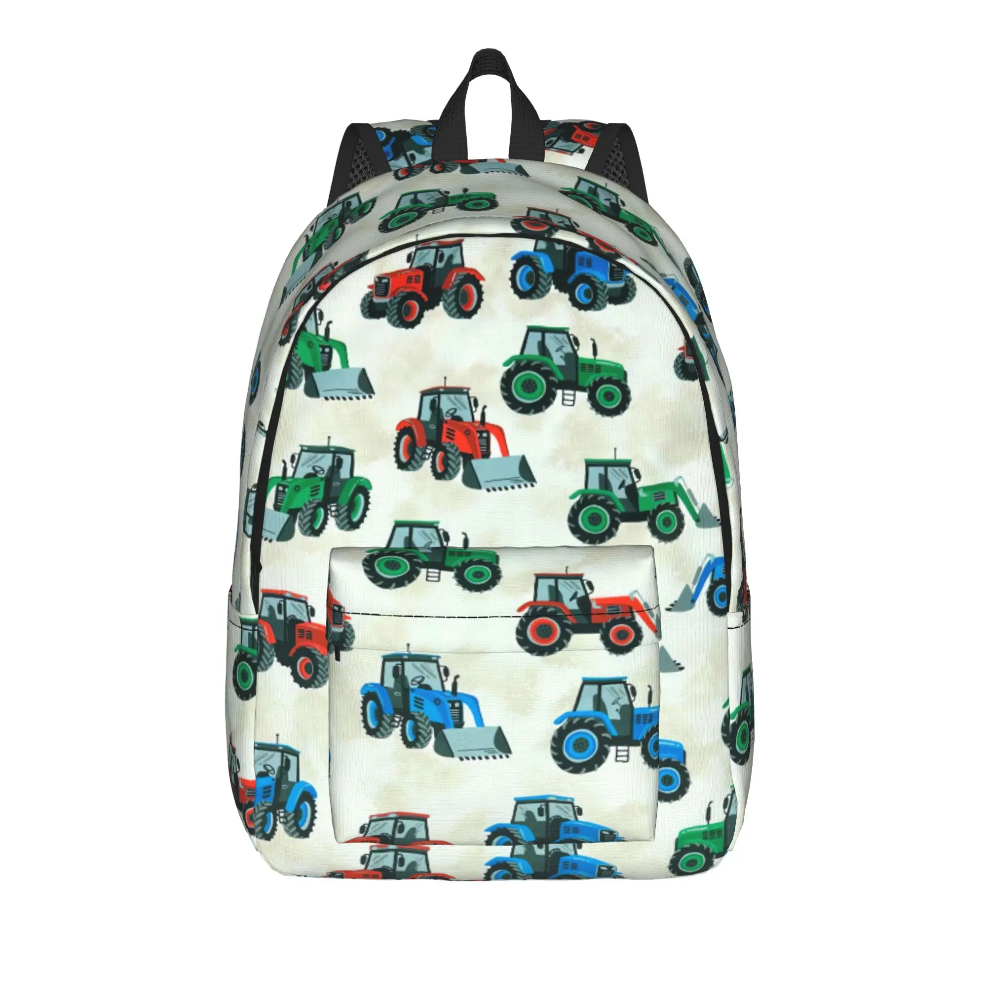 Tractors Farm Vehicles Backpack  Hiking Backpacks Student Kawaii School Bags Colorful Large Rucksack