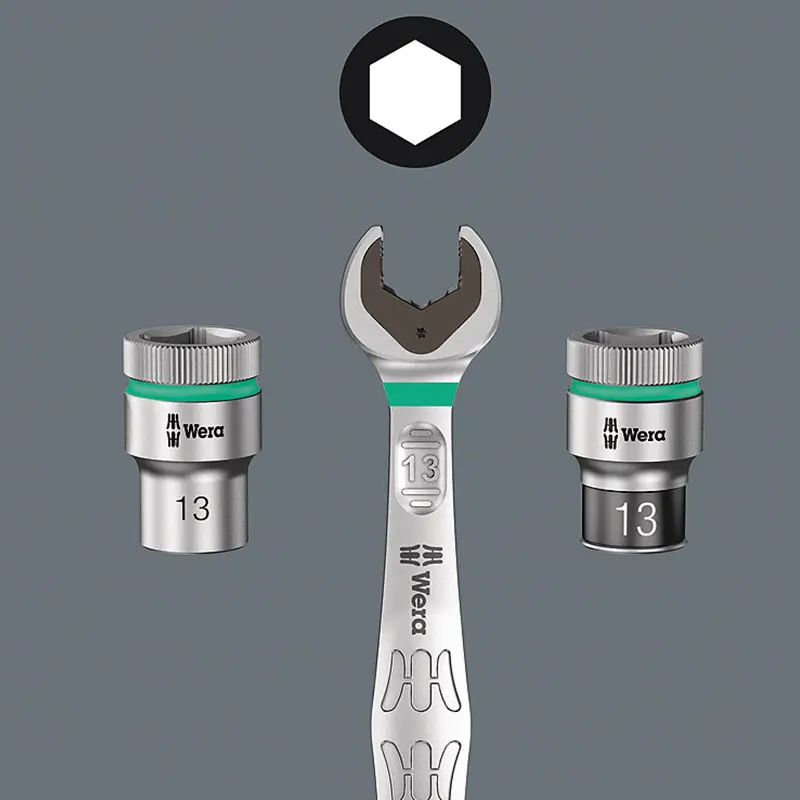 WERA Tools Open End Ring Wrench Series High Quality Materials Exquisite Workmanship Easy Operation High Work Efficiency