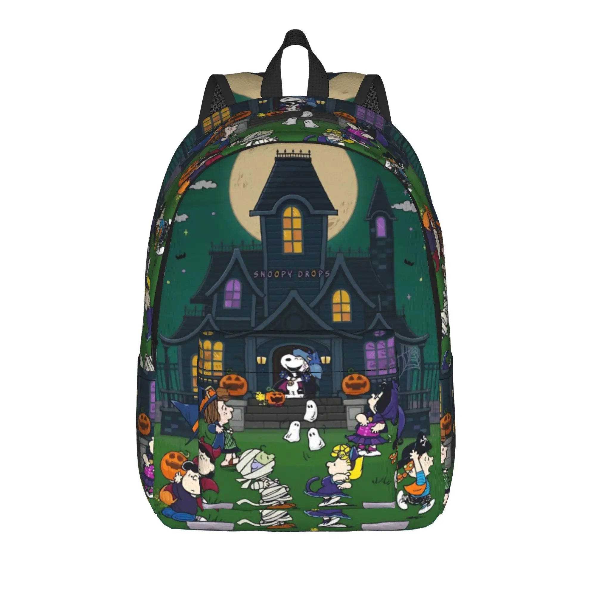 Snoopys Halloween Fashion Backpack Sports Student Work  Daypack for Men Women College Shoulder Bag