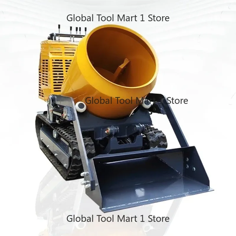 payment Deposit 300L Mini Porta-ble Concrete Mixer with Self-Loading And Automatic Tracking System Compact Mobile C-ement