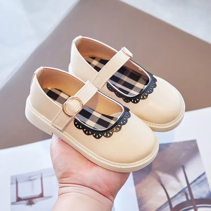

New Party Shoes, Small Leather Shoes Fashion Student Shoes,Princess Shoes,Girls' Dress Shoes,Casual Shoes Children's Flat Shoes