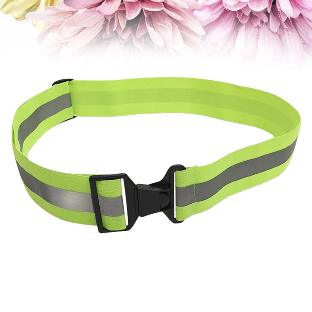 

Safety Reflective Belt Elastic Adjustable High Visibility Safety Gear for Riding Walking and Cycling(Fluorescent Green)