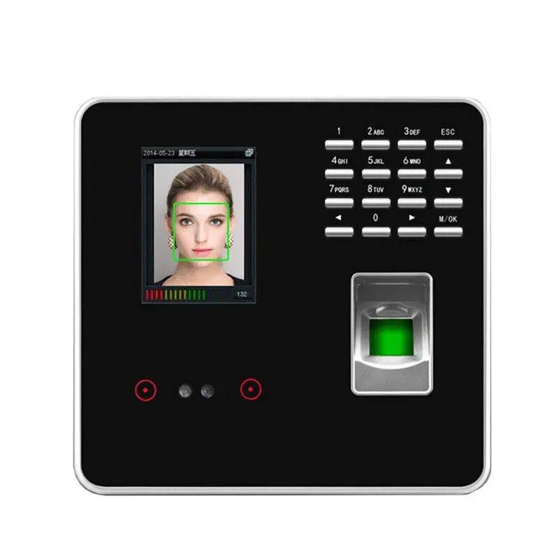 Facial Recognition Time Attendance Machine Clock Smart Fingerprint Door Access