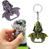 Star Wars Darth Vader Beer Bottle Opener Personalized Metal Bottle Opener for Kitchen Bar Tool Funny Men Car Keychain Gift Toys