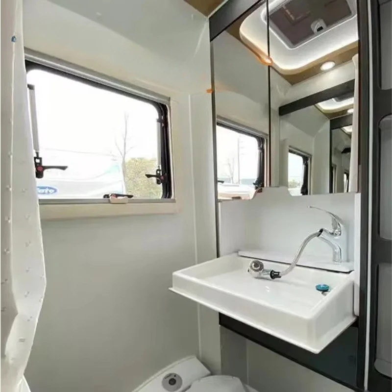ABS Folding Sink Mirrors Wall Mounted For RV Interior For Caravan Campervan Boat Yacht Cabin Apartment Tiny House