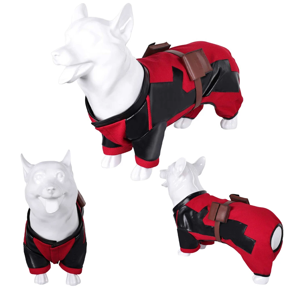 Wade Dog Cosplay Clothes For Puppy Dog Cloth 2024 Movie Superhero Dead Costume Disguise Pool Pet Puppy Fantasia Halloween Outfit