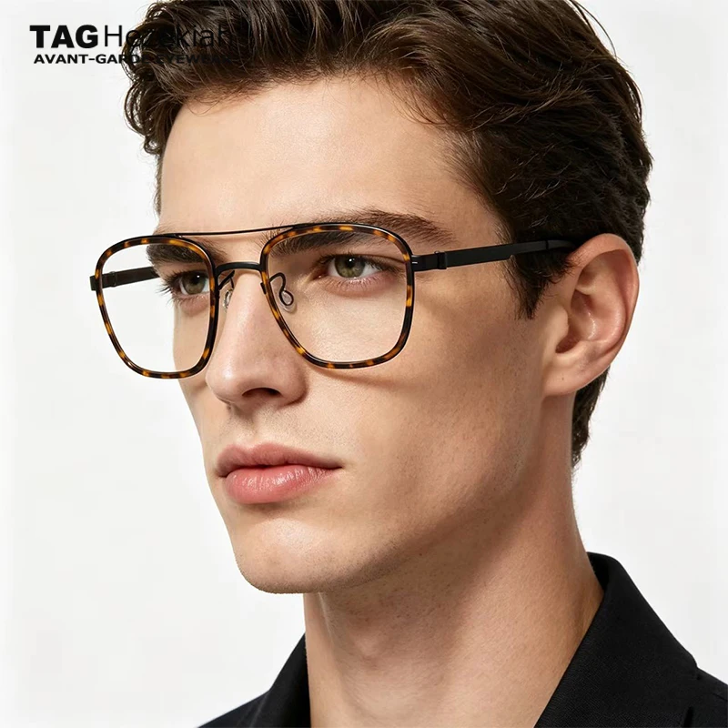 

2026 Denmark Design Glasses Frame Men L9708 Luxury Brand Titanium Eyeglasses Frames Woman Ultra light spectacle