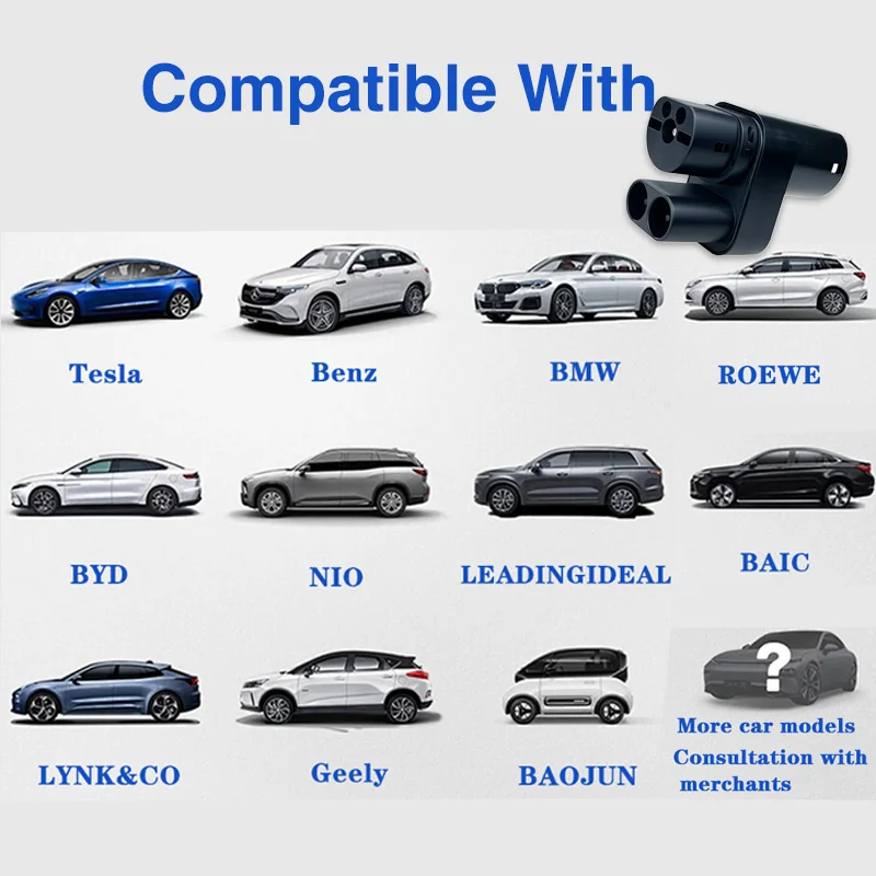 CCS2 to Type 2 Tesla EV Charging Adapter Convertor CCS Combo 2 EV Charging Adaptor Compatible with Model S/X Electric Vehicle