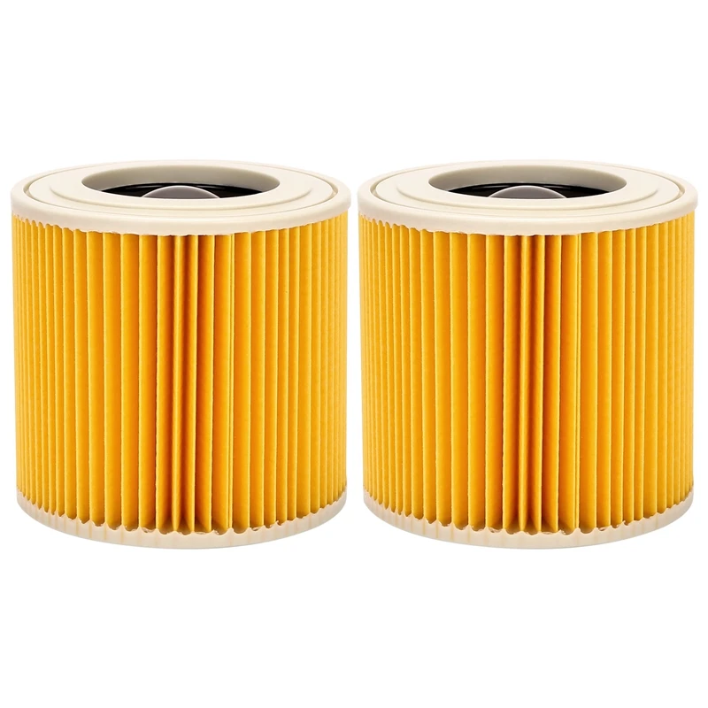 2 Pcs Cartridge Filter for Karcher Vacuum Cleaner WD3 Premium WD2 WD3 WD1 MV3 MV2 WD 3 P Extension Kit Against Fine Dust