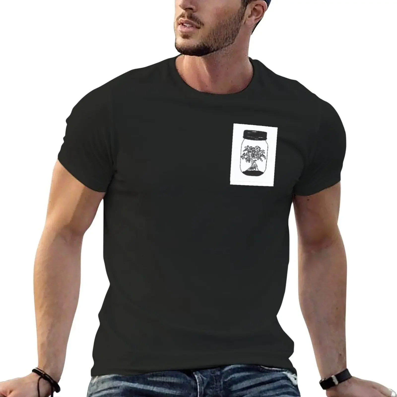 

Tree in Jar T-Shirt sports fans sublime quick-drying aesthetic clothes T-shirts for men cotton