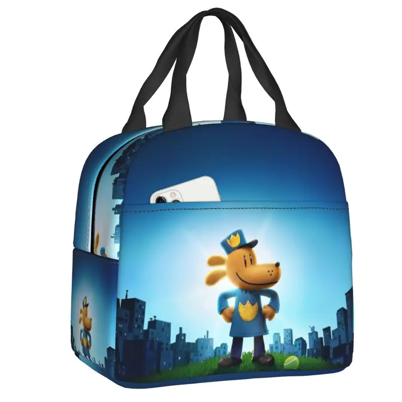 

Custom Dogs Movies Resuable Lunch Box for Women Waterproof Comics Cooler Thermal Food Insulated Lunch Bag Office Work
