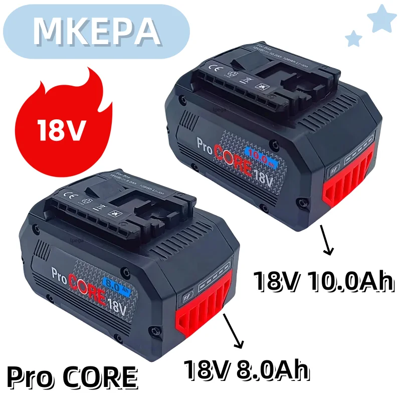 

8.0Ah 10.0Ah ProCORE replacement battery, for Bosch 18V cordless tools lpega BAT609 BAT618 GBA18V 21700 high power 5C power cell