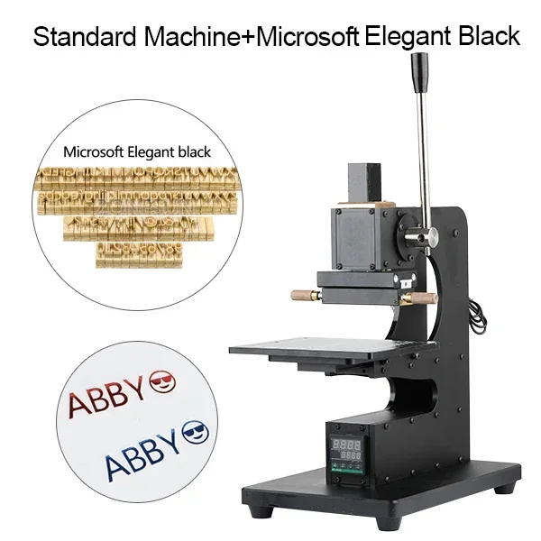 Manual Leather Wood Wallet Hot Foil Stamping Machine Heat Press Machine Presses Tool with Infrared Locator