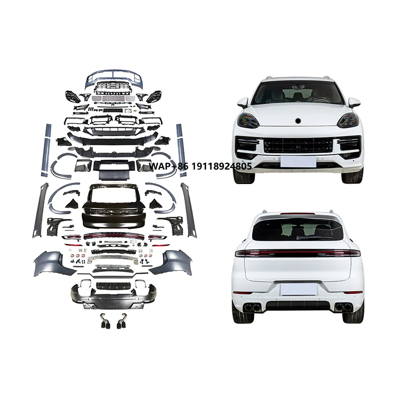 

For Cayenne 2015-2017 Car Modification 2024 SD Body Kit Sport Design Front Bumper Headlights Rear Bumper Taillights