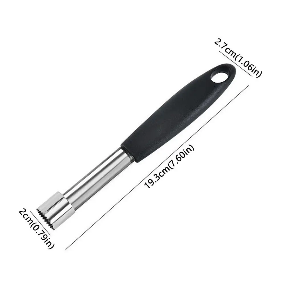 2pcs Stainless Steel Fruit Corer Plastic Handle Labor-saving Fruit Cutter Multi-Functional Portable Fruit Pitter Kitchen Gadgets