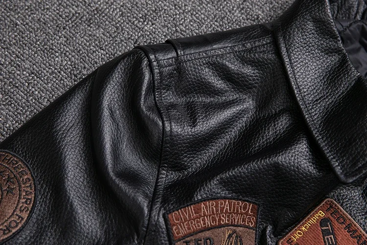 Plus Size 5XL Men's Biker G1 Air Force Pilot Jacket Genuine Leather Sheepskin Thicken Warm Vintage Classic Coat 20 Sed1c44340342422aae0ccc57be95928aF