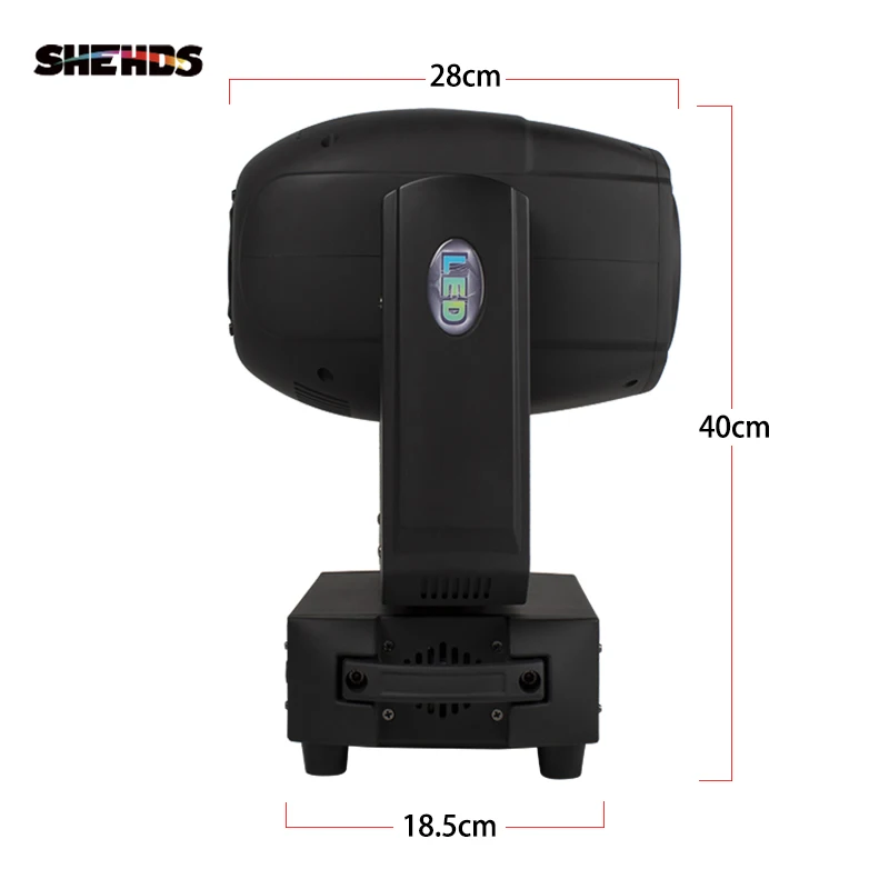 SHEHDS 230W LED Spot Zoom Movendo Cabeça Lira Foco 6/18 Canais DMX DJ Disco Party Bar Equipamento de Palco de Dança